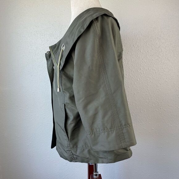 Mossimo Green Cropped Jacket Size L EUC - Picture 3 of 7